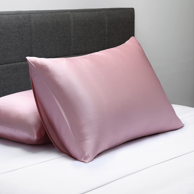 Fishers Finery 19mm 100% Pure Mulberry Silk Pillowcase, Quality Tested (English Rose, K) - Image 3
